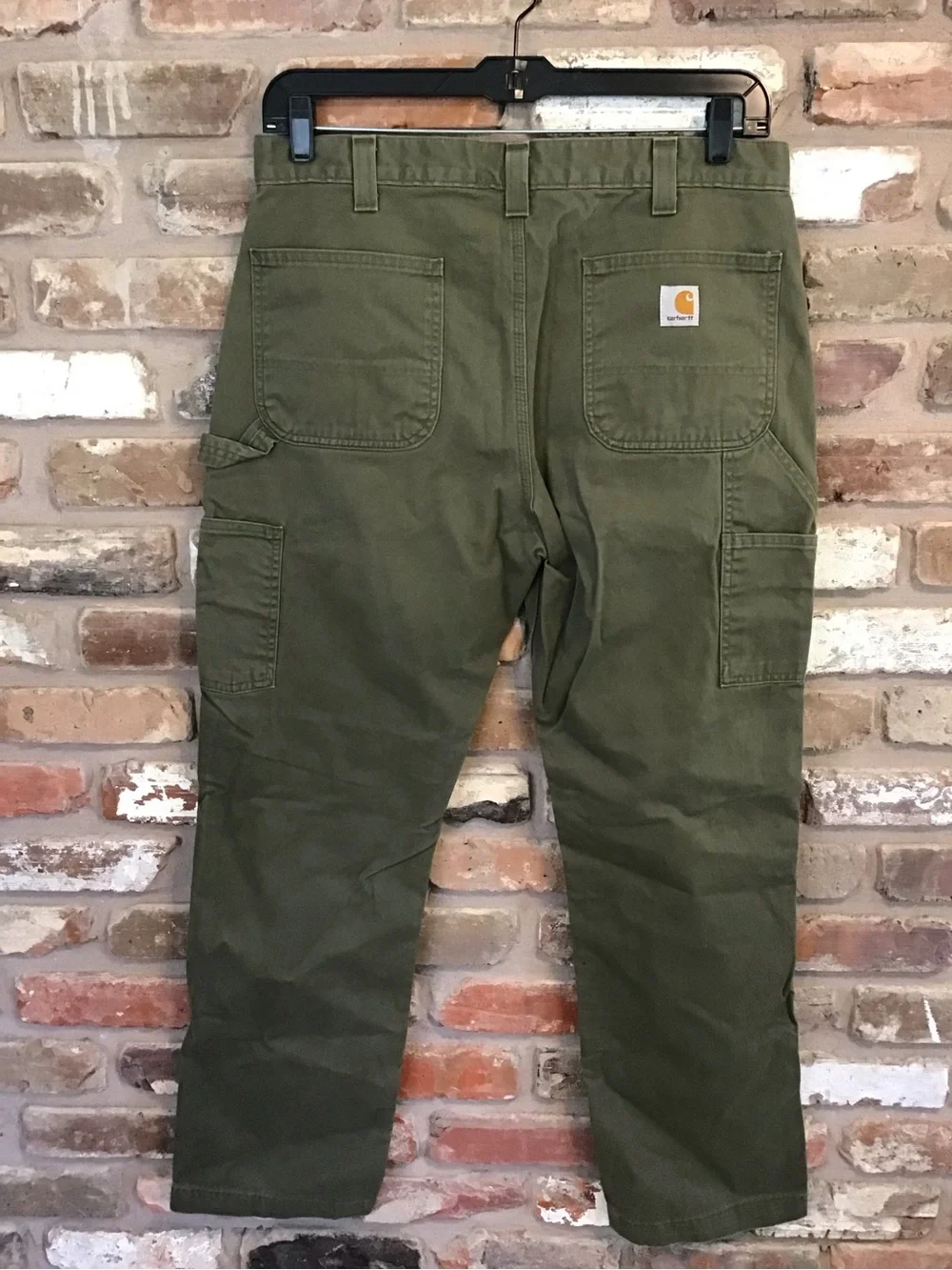 Carhartt Men's Olive Workwear Relaxed Fit Cargo Pants 35X32